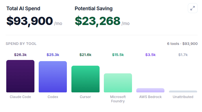 AI spend breakdown